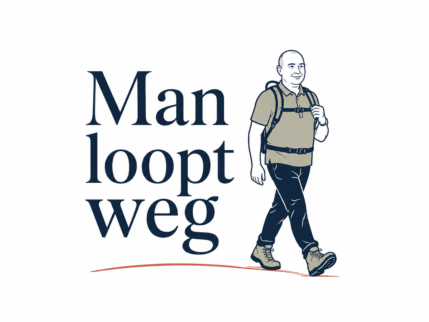 Man loopt weg